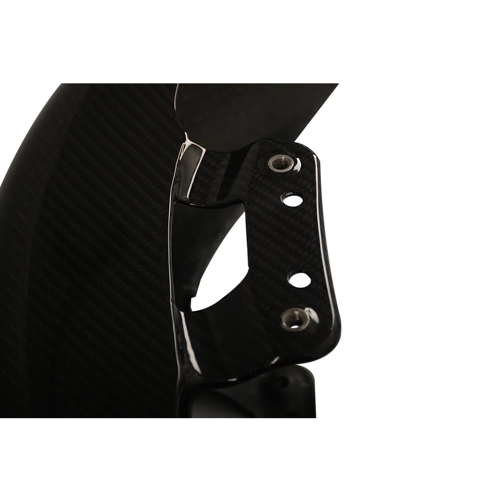 Custom World 3K Carbon Fiber Front Fender with Pre-Drilled Mounting Holes for  Touring 23.5-25